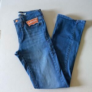 Levi's Medium Blue Straight-Leg Denim Jeans